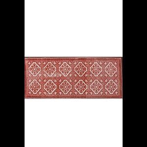 Nourison Diamond Damask 19.5" x 50" Washable Runner Mauve